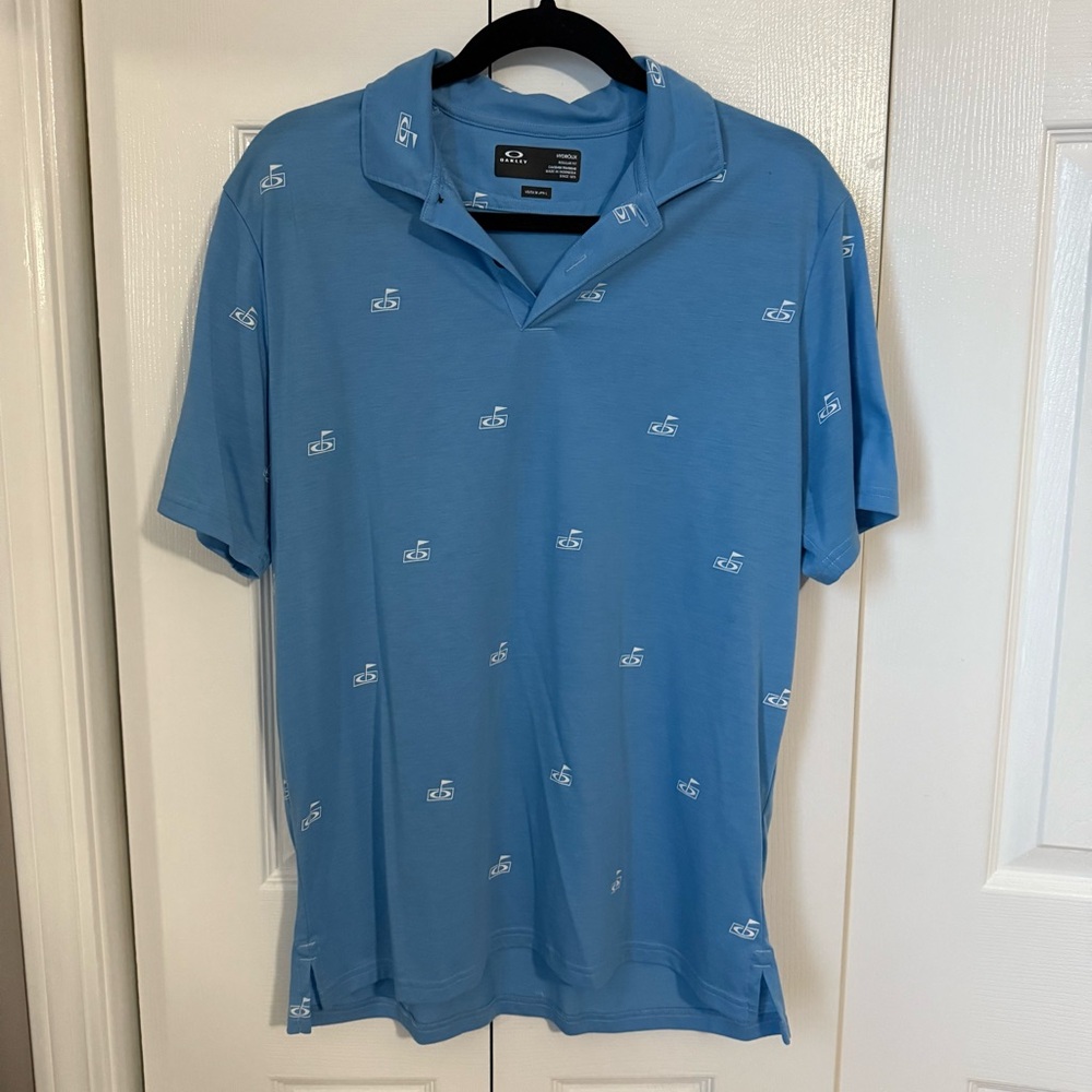 Oakley Men's Blue Golf Polo